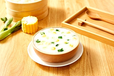 玉米青菜粥