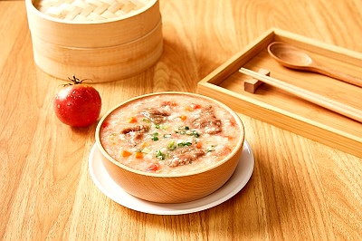 番茄牛肉粥
